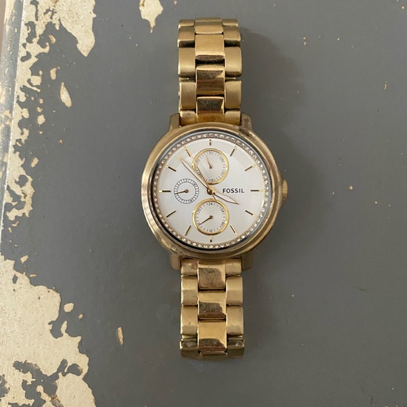 Fossil gold watch - Picture 1 of 1